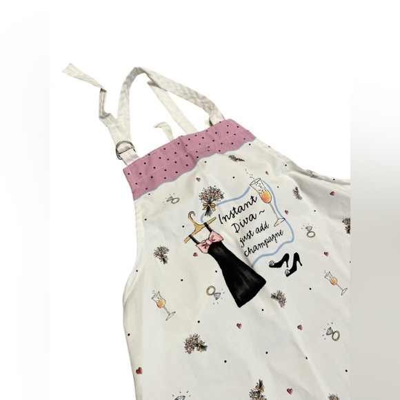 New champagne diva cooking apron - Picture 2 of 4